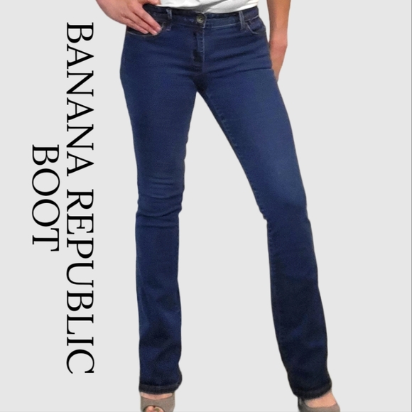 Banana Republic jeans size 25, boot cut, denim - Picture 2 of 9